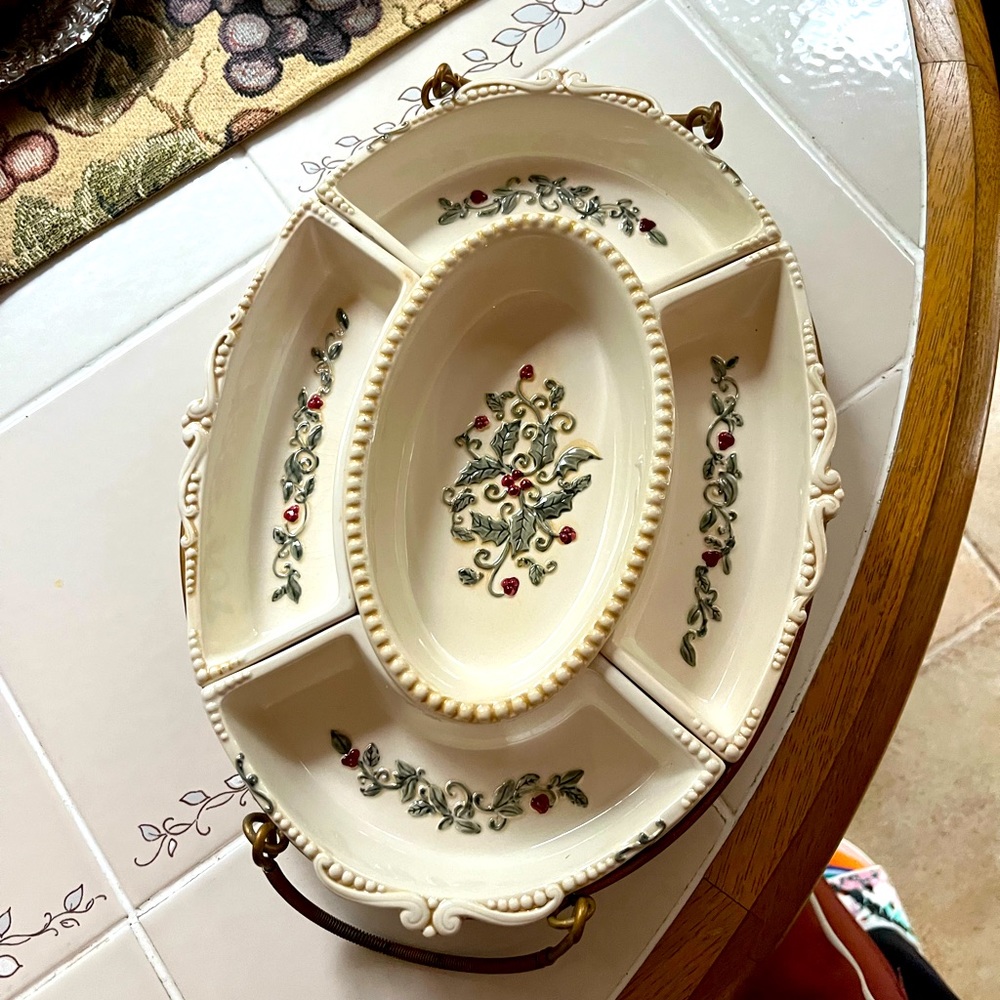 Holiday serving platter